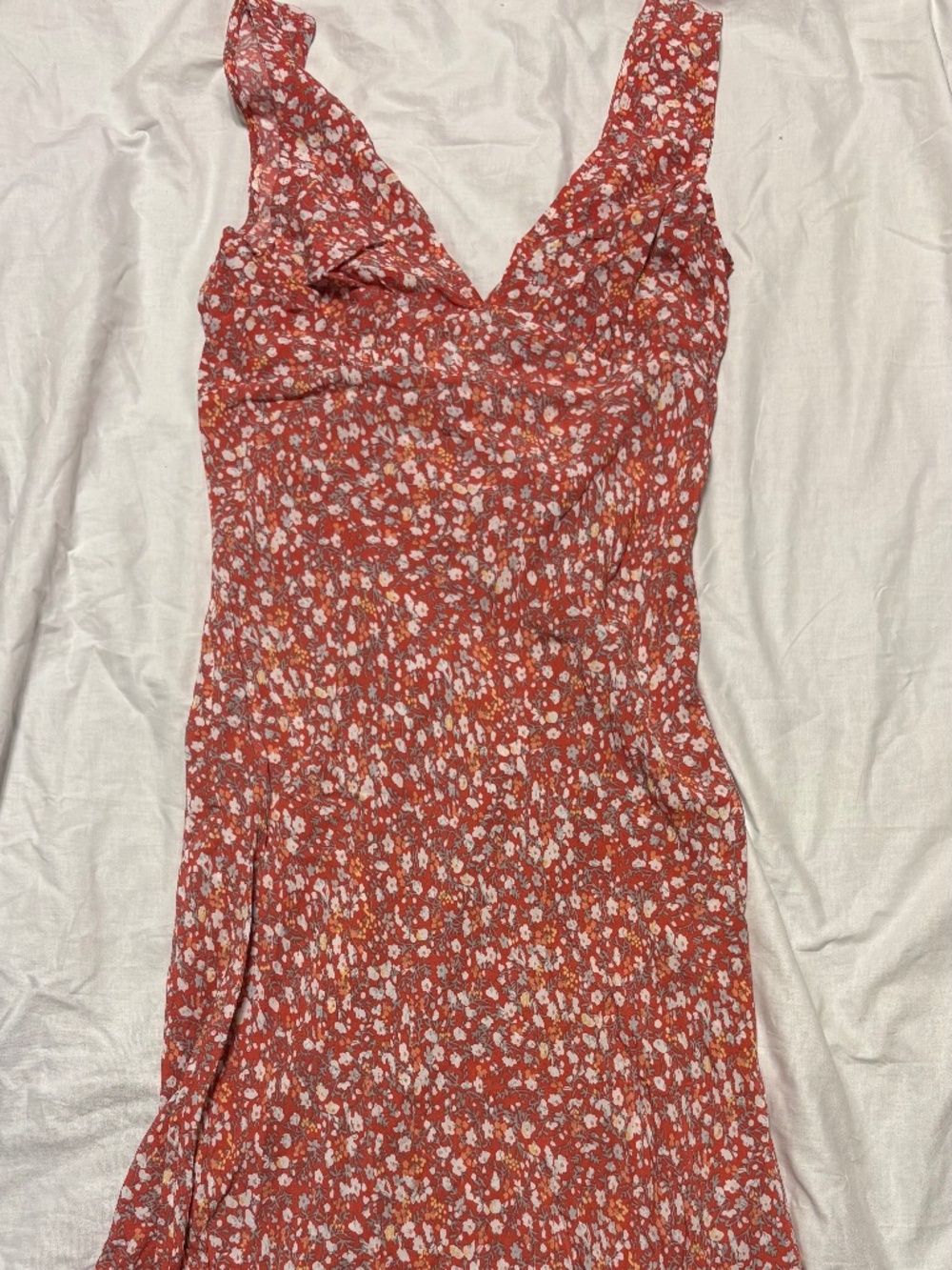 Rails Audrina Floral Midi Dress Red XS